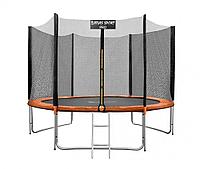 Батут пружинный (каркасный) Atlas Sport 252 см - 8ft Pro оранжевый, черный