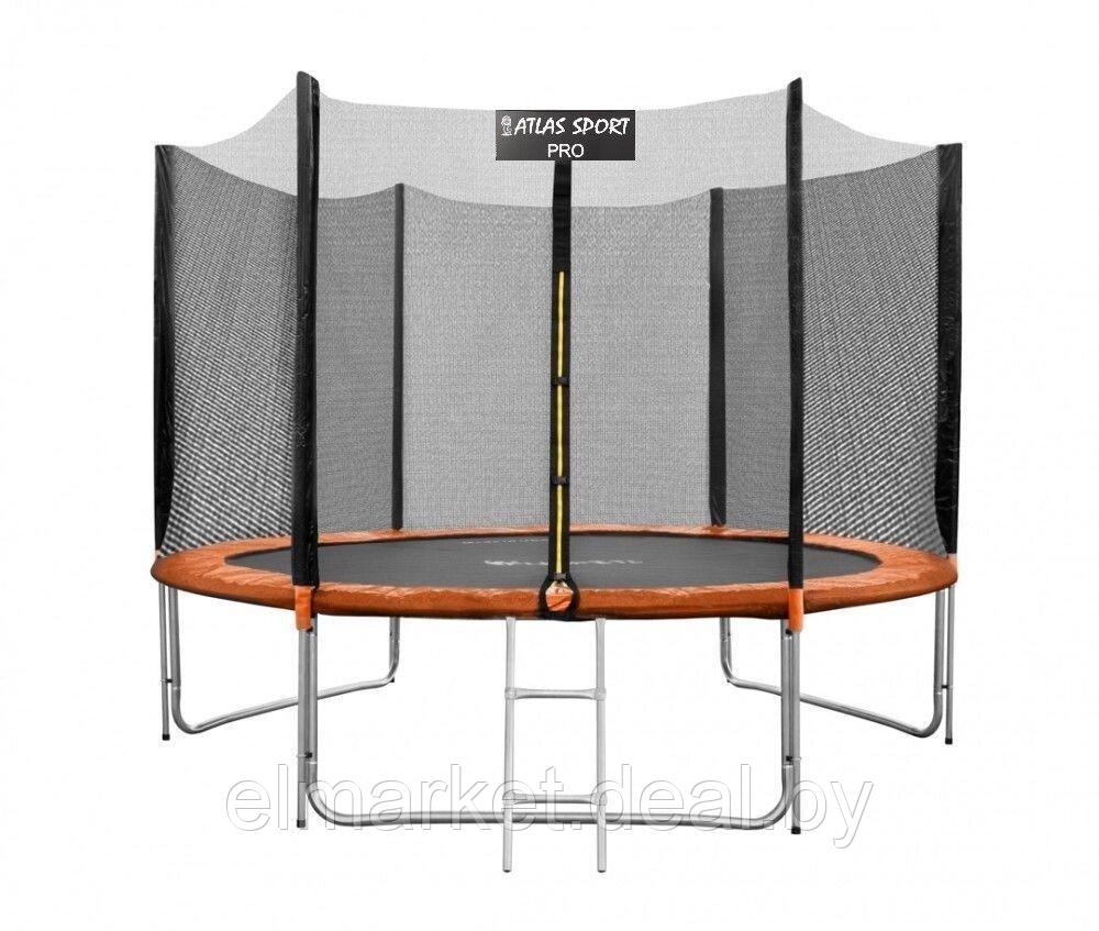 Батут пружинный (каркасный) Atlas Sport 252 см - 8ft Pro оранжевый, черный - фото 1 - id-p203923841