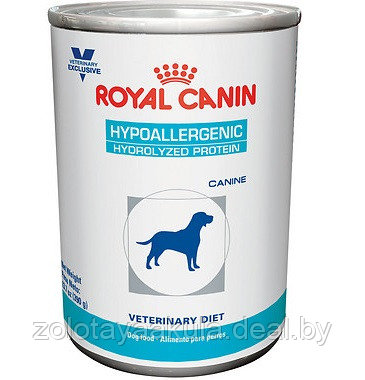 200гр Консервы ROYAL CANIN Hypoallergenic диета для взрослых собак при пищевой аллергии или непереносимости, - фото 1 - id-p203923682