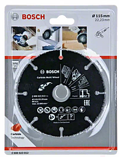 Круг отрезной 115х1.0x22.2 мм для дерева MULTI WHEEL BOSCH 2608623012, фото 2