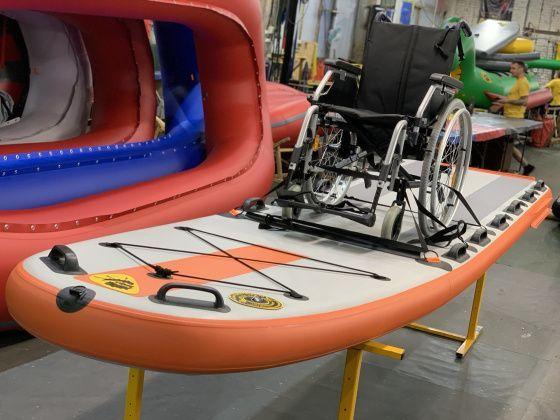 "SUP-ИНКЛЮЗИВ" - надувная САП доска (сапборд) с веслом для людей с ограниченными возможностями (инвалидов) - фото 1 - id-p203940653