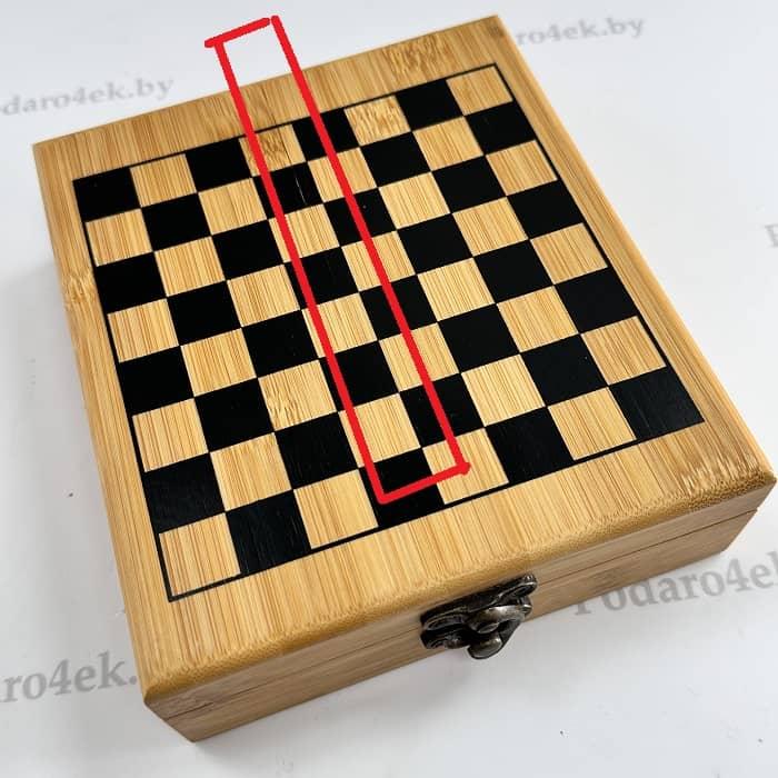 Уценка! Подарочный набор с фляжкой и шахматами «Удача» - фото 2 - id-p98855197