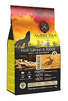 Сухой корм для собак Ambrosia Grain Free Dog Adult Mini Sensitive (лосось, кролик) 5 кг