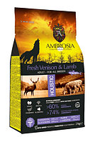 Сухой корм для собак Ambrosia Grain Free Dog Adult All Breed (оленина, ягненок) 2 кг