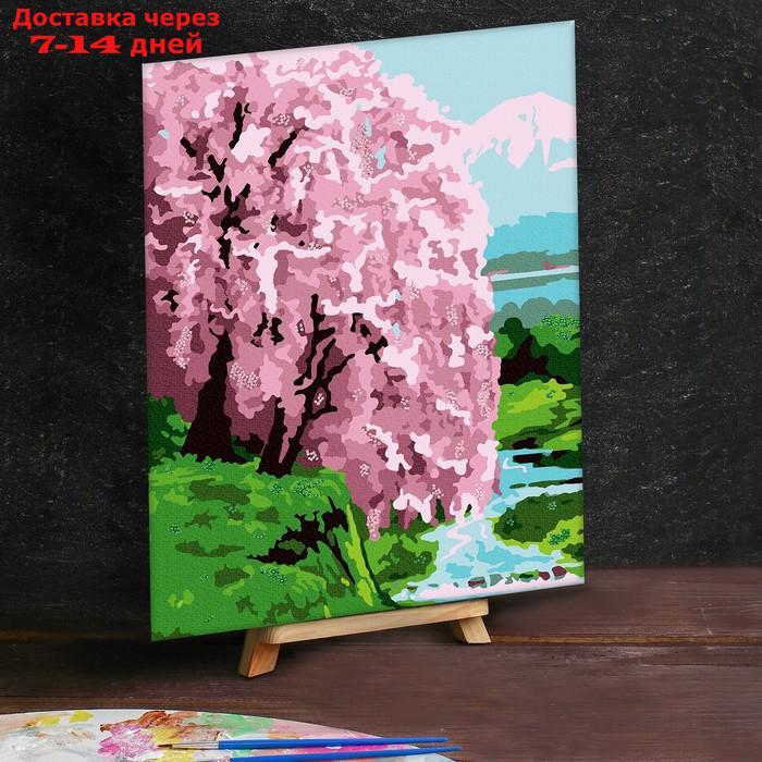Картина по номерам с дополнительными элементами "Сакура на берегу", 30х40 см - фото 2 - id-p203874496