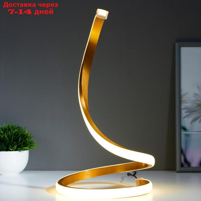 Настольная лампа 16607/1GD LED 6Вт золото 19,5х19,5х35 см
