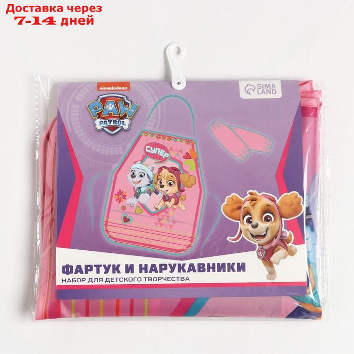 Набор детский для творчества PAW PATROL "Скай и Эверест", (фартук 49х39 см и нарукавники) - фото 2 - id-p203876291