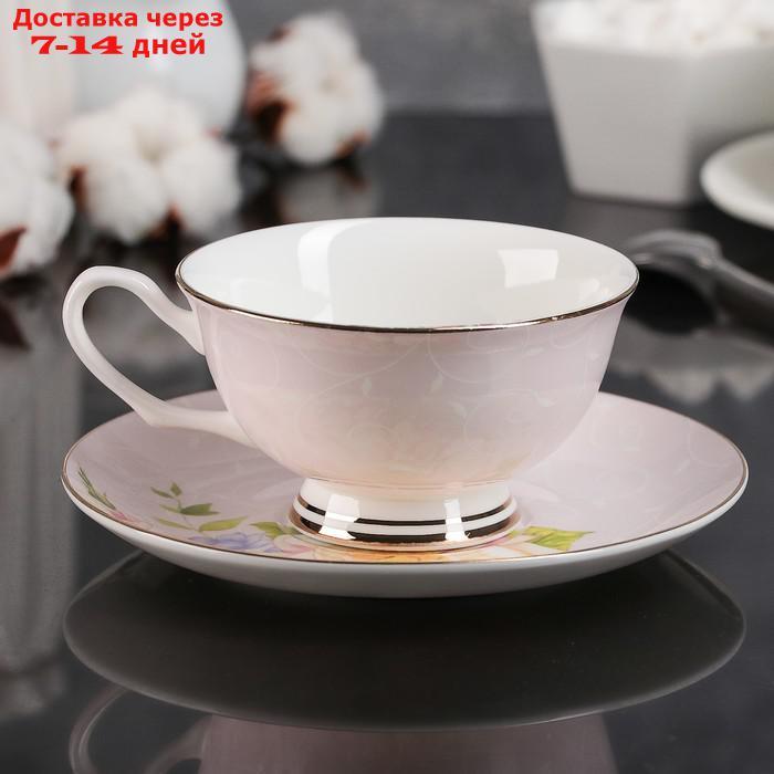 Чайная пара "Чайная роза", чашка 200 мл, блюдце 13,5 см - фото 2 - id-p203877561
