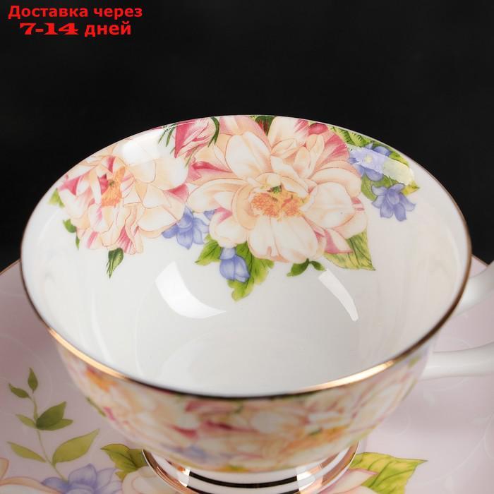 Чайная пара "Чайная роза", чашка 200 мл, блюдце 13,5 см - фото 4 - id-p203877561