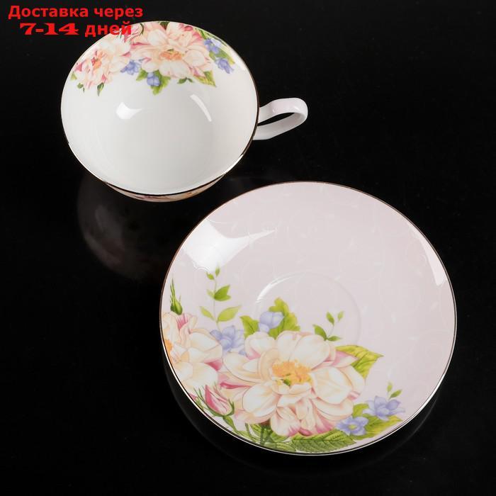 Чайная пара "Чайная роза", чашка 200 мл, блюдце 13,5 см - фото 5 - id-p203877561