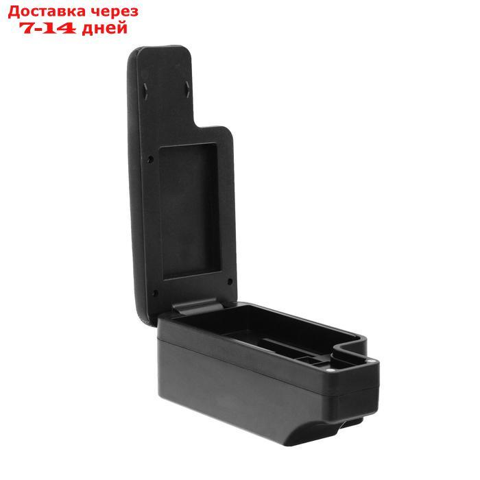Подлокотник универсальный, 5 USB, провод USB 1 м, кожа PU, черный - фото 4 - id-p203876820
