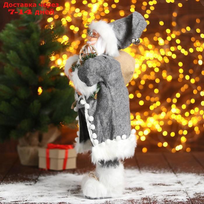 Дед Мороз "В сером тулупе со снегоступами" 23х45 см - фото 2 - id-p203878926