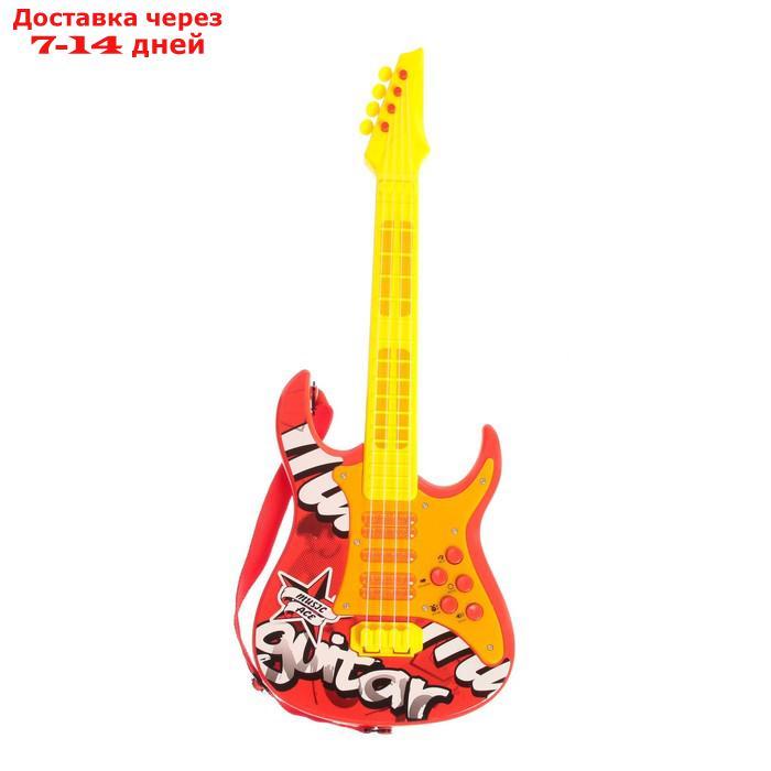 Игрушка музыкальная - гитара "Соло", световые и звуковые эффекты, работает от батареек - фото 5 - id-p203877912