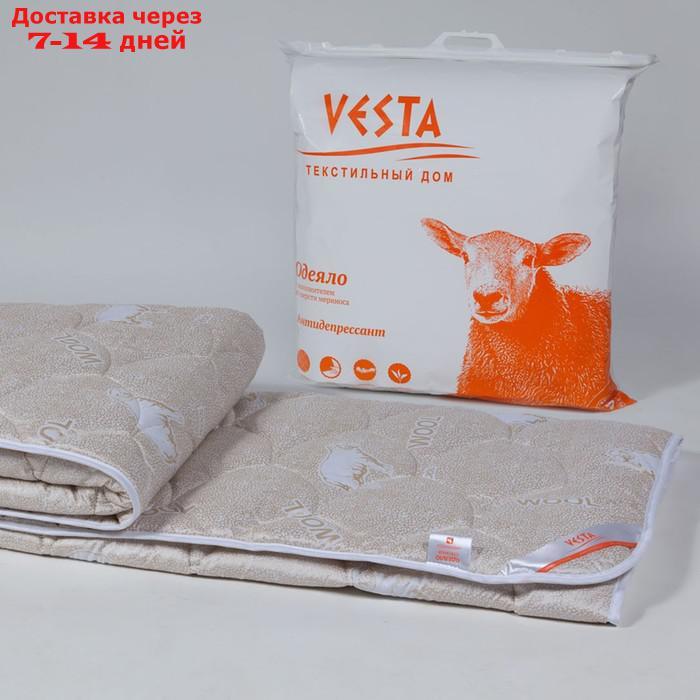 Одеяло облегченное 172х205 см, шерсть мериноса, ткань глосс-сатин, п/э 100% - фото 2 - id-p203875529