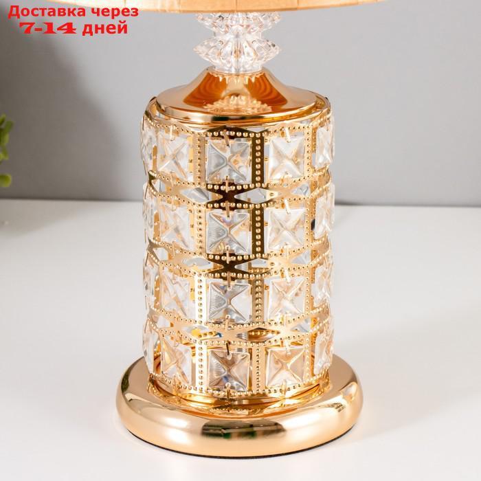 Настольная лампа с подсветкой 16684/1 E27 40Вт золото - фото 6 - id-p203877972