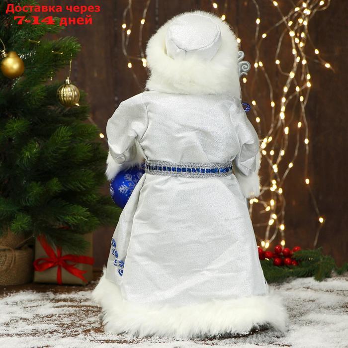 Дед Мороз "В синей шубе, с посохом и шариком" двигается, 22х45 см - фото 3 - id-p203877030