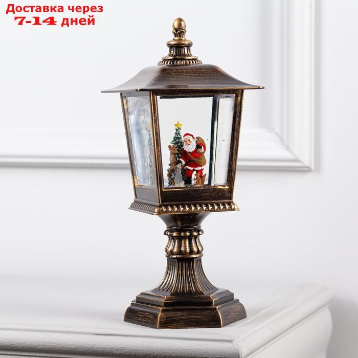 Фигура световая фонарь "Дед мороз с зверями", 30х13 см, от бат. АА*3 (не в компл.), Т/БЕЛЫЙ 691512 - фото 2 - id-p203878073