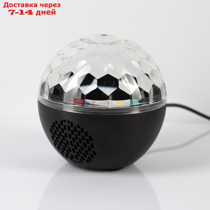 Диско шар "Сфера", USB, d=12 см, пульт, динамик, Bluetooth, RGB - фото 4 - id-p203878088