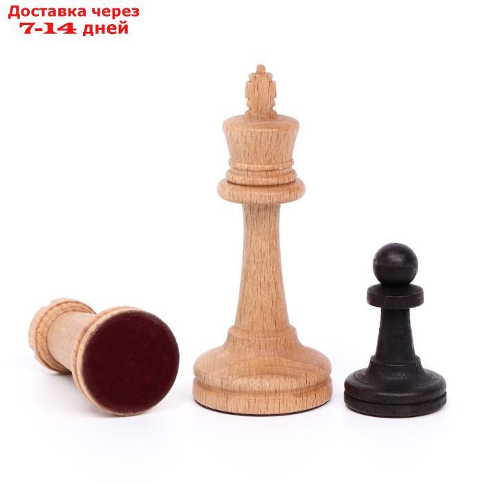 Шахматы "Рапид", (доска 37х37 см, бук, король h=9 см, пешка h=4.4 см) без утяжеления - фото 2 - id-p203877208