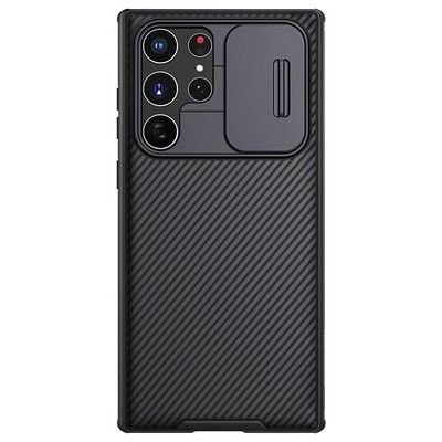 Чехол-накладка Nillkin CamShield Pro Черная для Samsung Galaxy S22 Ultra - фото 1 - id-p203965141