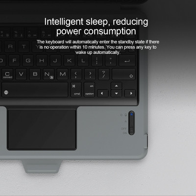 Чехол клавиатура Nillkin Bumper Combo Keyboard Case Черный для Samsung Galaxy Tab S7 Plus - фото 9 - id-p203965289