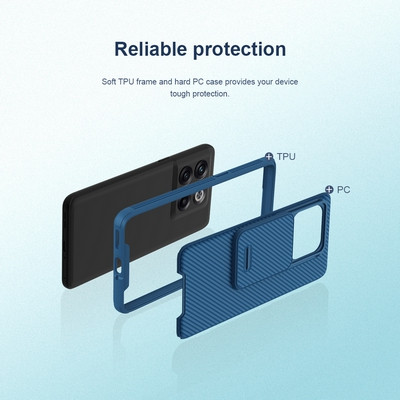 Чехол-накладка Nillkin CamShield Pro Черная для OnePlus Ace Pro - фото 3 - id-p203965345