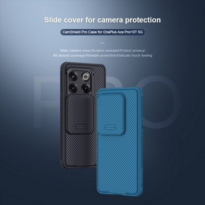 Чехол-накладка Nillkin CamShield Pro Черная для OnePlus Ace Pro - фото 9 - id-p203965345