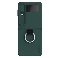 Силиконовая накладка Nillkin CamShield Silky Silicone Case Зеленая для Samsung Galaxy Z Flip 4