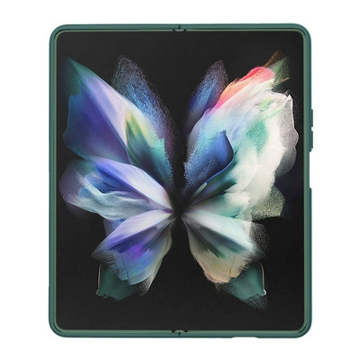 Силиконовая накладка Nillkin CamShield Silky Silicone Case Зеленая для Samsung Galaxy Z Fold 4 - фото 2 - id-p203965358