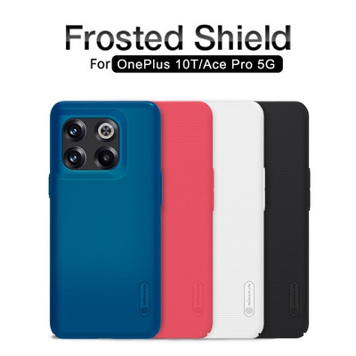 Пластиковый чехол с подставкой Nillkin Super Frosted Shield Синий для OnePlus Ace Pro - фото 5 - id-p203965365