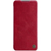 Кожаный чехол Nillkin Qin Leather Case Красный для Xiaomi Poco X4 GT