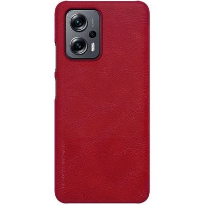 Кожаный чехол Nillkin Qin Leather Case Красный для Xiaomi Poco X4 GT - фото 2 - id-p203965405