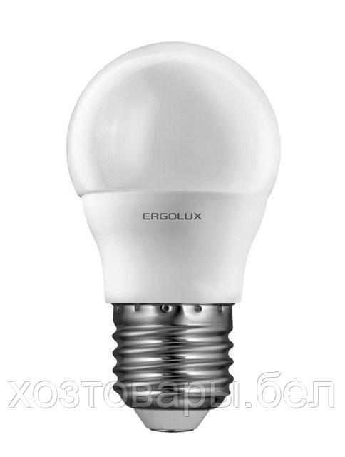 Лампа светодиодная G45 ШАР 10 Вт 220В E27 3000К Ergolux - фото 1 - id-p203972745