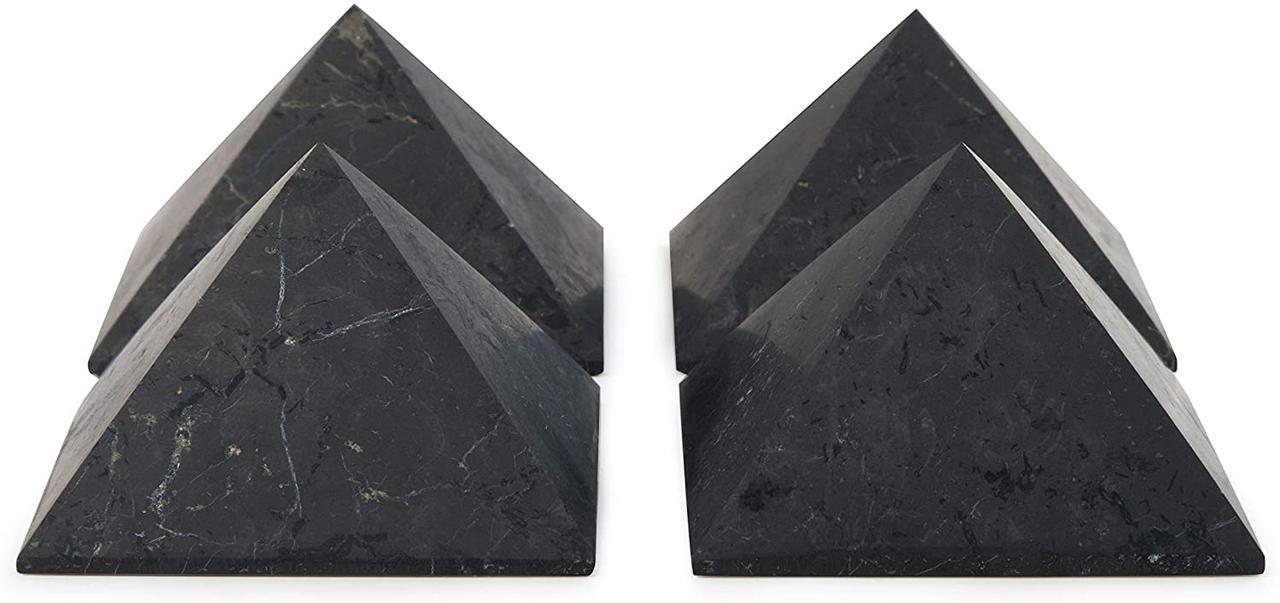 Пирамида неполированная минерал Шунгит крупный - фото 1 - id-p203975558