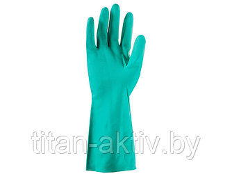 Перчатки К80 Щ50 нитриловые защитные промышленные, р-р 9/L, зеленые, JetaSafety (Защитные промышленн