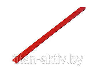 Термоусадочная трубка 6,0 / 3,0 мм, красная (упак. 50 шт. по 1 м) REXANT