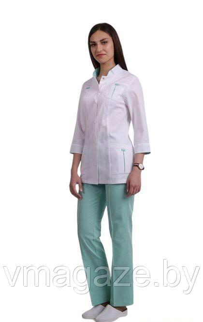Медицинские брюки, женские (цвет мятный) - фото 1 - id-p176461845