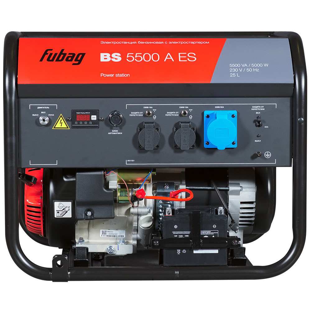 Генератор бензиновый FUBAG BS 5500 A ES с электростартером и коннектором автоматики - фото 2 - id-p203982709