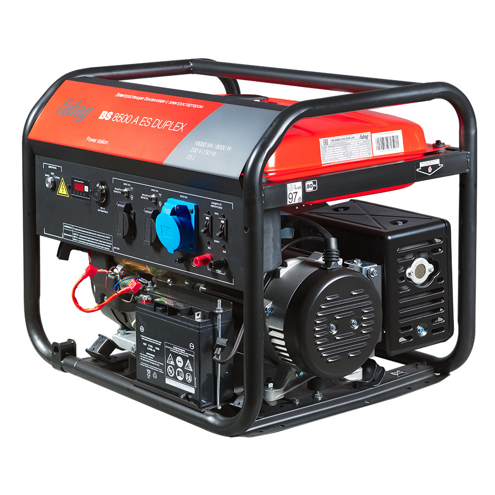 Генератор бензиновый FUBAG BS 8500 A ES DUPLEX с электростартером и коннектором автоматики - фото 2 - id-p203982714