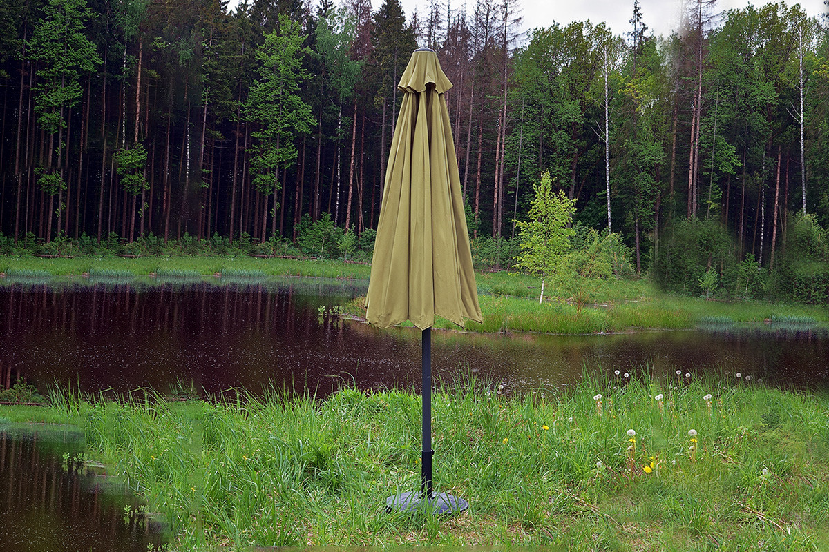 Зонт САЛЕРНО, цвет оливковый, наклонный, диаметр 2.7 м - фото 6 - id-p203987153