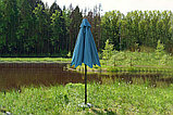 Зонт САЛЕРНО, цвет бирюзовый, наклонный, диаметр 2.7 м, фото 3
