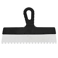 Шпатель фасададный зубчатый нержавеющая сталь 300 мм, зуб 8х8