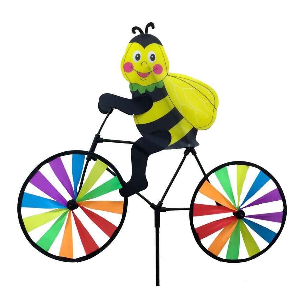 Вертушка "Пчёлка на велосипеде" 23х23х55см