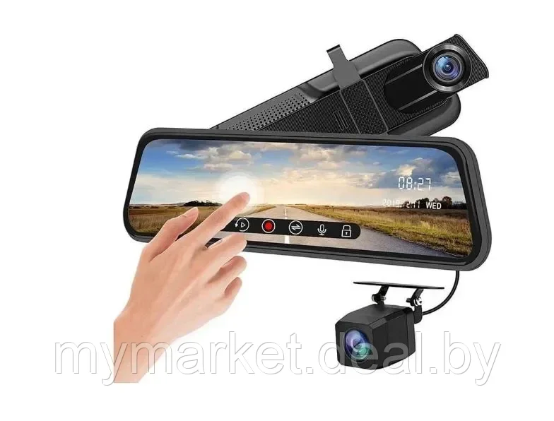 Автомобильный видеорегистратор-зеркало Eplutus D84 с задней парковочной камерой - фото 8 - id-p203987483