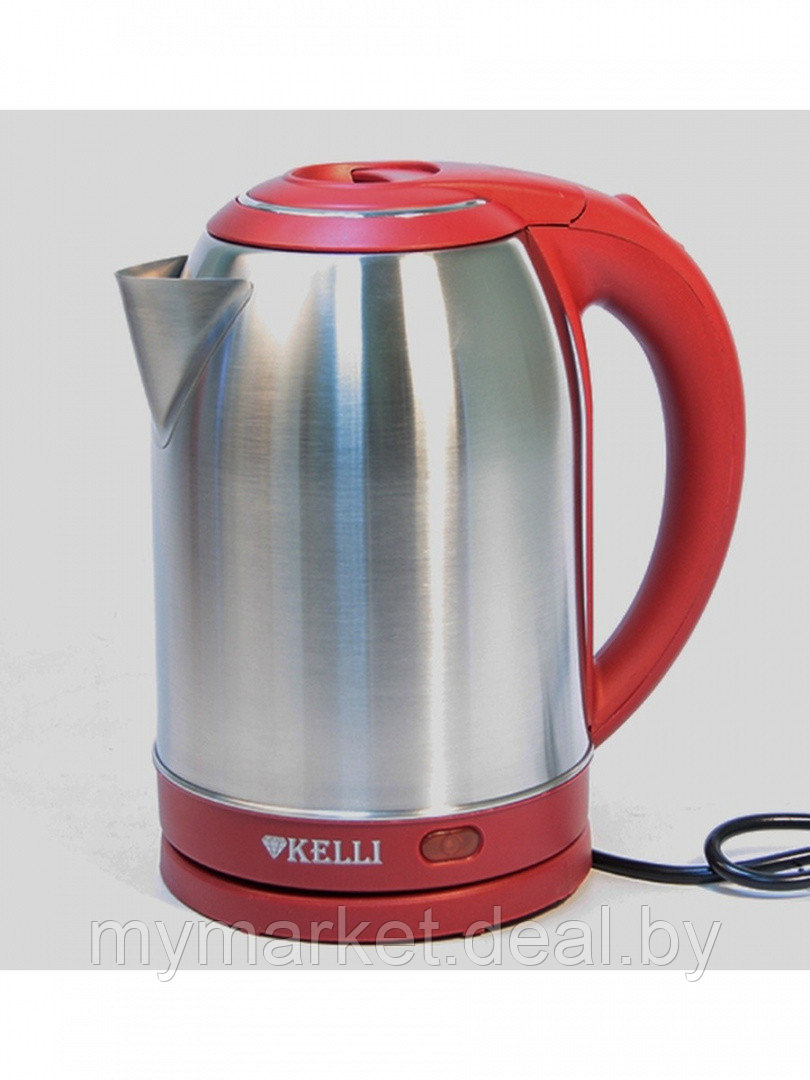 Чайник электрический металлический 2.0 л, мощность 2200 Вт, 3 расцветки Kelli KL-1315 - фото 3 - id-p203987484