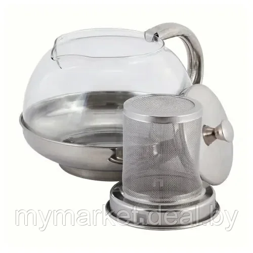 Чайник заварочный жаропрочное стекло 800 мл KELLI KL-3026 - фото 3 - id-p203987530