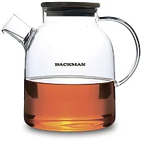 Чайник заварочный жаропрочное стекло 1800 мл BACKMAN BM-0317