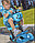 Детский самокат беговел " Божья коровка" SCOOTER 5в1 голубой цвет с подножками для ног., фото 10