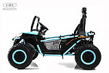 Детский электромобиль RiverToys P555PP (голубой) Buggy Двухместный с пультом, фото 3