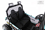 Детский электромобиль RiverToys P555PP (голубой) Buggy Двухместный с пультом, фото 5